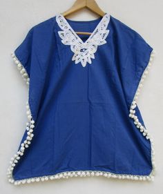 "ITEM DESCRIPTION solid blue summer girls wear kaftan | with side pom pom bohemian kids wear kaftan Fabrics: 100% cotton soft light weight ethnic print fabrics Product: Cotton kids girls woven kaftan in size: 2Y, 3Y, 4Y, 5Y, 6Y, 7Y, 8-9Y & 10-12Y For more sizes & their measurement, please refer our below chart to understand the sizes variations available with us For your size requirement, please mention your size in seller note at the time of buying. Kids Dress For your size requirement, Summer Blue Cotton Kaftan, Blue Cotton Kaftan For Vacation, Blue Kaftan With Tassels For Spring, Spring Blue Kaftan With Tassels, Blue Tassel Kaftan For Spring, Blue Cotton Kaftan For The Beach, Blue Cotton Kaftan For Beach Cover-up, Blue Cotton Kaftan For Beachwear, Traditional Blue Kaftan For Summer