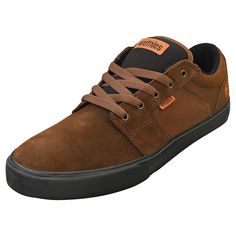 Rugged style meets urban grit with these Etnies Barge LS skate trainers. Crafted with a durable suede and textile combination in a timeless Brown Black colorway, they offer both classic looks and reliable performance. The lace-up closure ensures a secure fit, while the cushioned textile lining and insole provide all-day comfort. Underneath, a grippy rubber outsole delivers lasting traction on any terrain. References: 4101000351-201 Style: BARGE LS Outer: Suede Lining: Textile Fastening: Lace-Up Sole: Rubber Colour: Brown Black Sup. Ref.: 4101000351-201 NOTICE FOR EU CUSTOMERS: YOU ARE RESPONSIBLE FOR IMPORT DUTIES AND VAT AT THE DESTINATION COUNTRY FOR ANY ORDERS ABOVE 150 EUROS Subscribe to Newsletter Mens Womens Kids Accessories Sale Brands LOW COST UK DELIVERY RATES LOW INTERNATIONAL DE Rugged Style, Black 13, Shoes Trainers, Black Sneaker, Low Cost, Classic Looks, Kids Accessories, Athletic Shoes, Men's Shoes