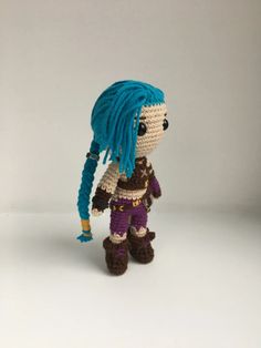 Jinx Arcane crochet pattern, League of Legends amigurumi, PDF tutorial $6.00 | Buy online with delivery Arcane Crochet, Clown Crochet, Clown Crochet Pattern, Jinx Arcane, Imagine Dragons, Love Crochet, Half Double Crochet, Chain Stitch, Crochet Dolls