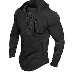 Product Description * Item:Men Hooded Sweatshirt Casual Solid Color Lace Up Zip-Pocket Long Sleeve Hoodies * Condition: 100% Brand New * Color:black.green.brown. grey * Size:Asian S-3XL * Package:1pc  (without any accessories ）    Please note: 1.Please allow a little error due to manual measurement. 2.The color maybe a little difference because of the light,screen reflection etc. 3.If you are not sure what size to choose, you can tell us your height and weight, we will recommend the right size f Tactical Hoodie, Sports Streetwear, Military Hoodie, Graduation Outfits, Fall Clothing, Plus Size Vintage, Summer Concert, Casual Spring, Mens Plus Size