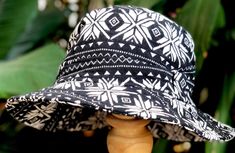 "Artisan Bucket Hat | Boho-inspired bucket hat featuring a woven design with mixed patterns This Bucket Hat is made from 100% natural organic cotton , Hat is unisex fit great on both men and women Measurements Large - inner circumference is 23\" inches Brim 2\" **These hats are handmade and so will vary slightly Shipping WORLDWIDE : 🚗 Normal shipping take time from 2 to 3 weeks, depending on country, customs, weather conditions and diligence of local postal delivery. During holidays shipping ca Black Cotton Hat For Festivals, Black Cotton Festival Hat, Black Bucket Hat For Festival, Handmade Black Wide Brim Bucket Hat, Bohemian Bucket Hat With Curved Brim For Outdoor, Bohemian Outdoor Bucket Hat With Curved Brim, Summer Festival Bucket Hat With Flat Brim, Bohemian Cotton Bucket Hat For Vacation, Bohemian Wide Brim Bucket Hat For Outdoor