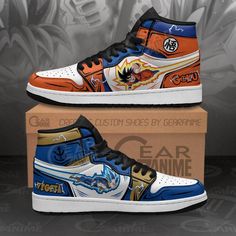 Introducing Air Jordan 1 Sneakers from AnimeStar3 Store ? the perfect blend of anime-inspired design and high-performance features tailored for the discerning anime fan! ???? The Air Jordan 1 Sneakers boast captivating artwork inspired by your favorite characters and stories, making them an essential addition to any anime enthusiast’s collection. These shoes are meticulously crafted [...] Goku Vs, Goku And Vegeta, Anime Shoes, Exclusive Shoes, Air Jordan Sneakers, High Shoes, Air Jordan 1 High, Blue Sneakers, Fall Shoes