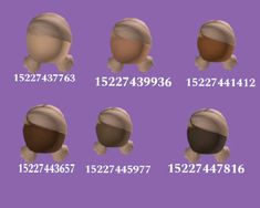 an image of different shapes and sizes of doughnuts on a purple background with numbers