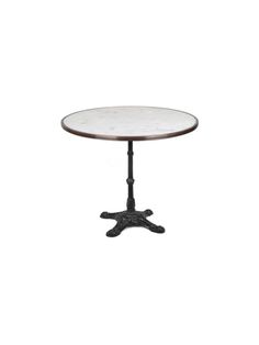 French Bistro Table with White Marble Top Weston Table French Bistro Table, Antique Cafe, Café Table, French Bistro, Brass Band, The Marble, Cafe Tables, Bistro Table, Modern Life