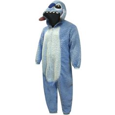 This is classic Disney at its best! These union suits for women feature our favorite character, Stitch from the Lilo and Stitch movie. Designed to look like Stitch, this one piece pj has a hood with a 3D face and a low crotch, for a one-size-fits-most fit. The fabric is a super soft velvety plush and is super warm. It even has a tail! Size: One Size.  Color: Blue.  Gender: female.  Age Group: adult. Lilo And Stitch Movie, Stitch Movie, Stitch Dress, Union Suit, Plus Size Pajamas, Low Rider, Classic Disney, Dr Seuss, Lilo And Stitch