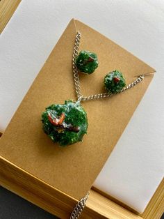 Resin Dipped REAL Scarlet Cup Mushroom Necklace and Earring Set - Etsy Green Mushroom Design Jewelry Gift, Unique Green Mushroom Design Jewelry, Unique Green Jewelry With Mushroom Design, Beaver Falls, Mushroom Necklace, Necklace And Earring Set, Beaded Necklaces, Scarlet, Earring Set