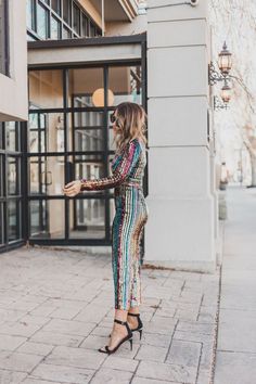 Best Sequin Jumpsuit for New Years Eve | New Years eve outfit ideas | New Years eve outfit sequins | Sequin jumpsuit outfit winter | New years eve jumpsuit | Rainbow sequin outfit ideas | Sequin New Years Eve outfit | Winter street style | Colorado lifestyle blogger | Leah Behr Jumpsuit Outfit Party, Sequin Outfit Ideas, New Years Eve Outfits Winter, Jumpsuit Outfit Winter, Outfit Ideas New Years Eve, New Years Eve Outfit Ideas, Colorado Fashion, Casual New Years Eve Outfits