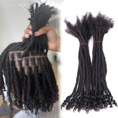 PRICES MAY VARY. Material: Our dreadlocks extension with curly end is made of 100% high-quality human hair, which is soft, durable, and no smell. It is suitable for long-term use and can be styled and dyed as you like. Length: 8-12 inches, the length of our dreadlocks extension with curly end is enough to meet your various needs, whether you want to add length to your existing dreadlocks or create a new style. Color: Natural black, you can dye or bleach to other colors which you like. Unique Des Real Dreadlocks, Hair Dreadlocks, Dreadlocks Extensions, Hair Extensions For Short Hair, Dreadlock Extensions, Natural Human Hair, Wig Accessories, Wave Pattern, 100 Human Hair