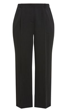 The Lalia Pant is perfect for upstyling any look, featuring a wide leg silhouette and timeless black hue. From office to after work drinks, this pair has you covered! Key Features Include: - Flat belt looped waistband - Front pleat detail - Double hook & eye fastening - Functional side pockets - Relaxed culotte leg - Full length - Unlined - Soft touch, slight stretch fabrication Wear with a smart blouse and loafers for a classy finish. | Plus Size Laila Pant in Black, Size 16 | City Chic | Plus Tailored Black Wide Leg Pants For Semi-formal Occasions, Tailored Black Wide-leg Pants For Semi-formal Occasions, Classic Black Wide Leg Office Pants, Black Wide-leg Dress Pants For Office, Elegant Black Wide Leg Pants With Welt Pockets, Black Wide-leg Dress Pants For Semi-formal Occasions, Tailored Black Dress Pants For Work, Black Wide-leg Office Dress Pants, Wide-leg Black Dress Pants For Office