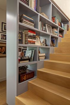 there are many books on the shelves in this room and it is very nice to see