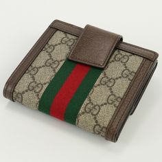 Gucci GG French Flap Ophidia 523173 96IWG 8745 Bifold Wallet Supreme Women'sBrand: GucciGender: WomenColor: BrownMaterial: GG SupremeSize (HxWxD): 11cm x 12cm x 3cm / 4.33'' x 4.72'' x 1.18'' Accessories Box, Bifold Wallet, Vuitton Bag, Luxe Fashion, Bags Designer Fashion, Exclusive Bag, Beautiful Packaging, New Bag, Woman Colour