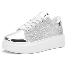 PRICES MAY VARY. Shiny PU Upper: This glitter sneakers will surely make you love it! Designed with glitter fabric and metallic sequins,make your shoes look unique and shiny. Super light weight and soft shoe interior, provide you comfortable feeling all day long. Platform Design: Platform sparkly sneakers sole measures approximately 1.6", making you look more fashionable and young with the stylish platform sneakers. Thick soles visually elongates the proportion of the legs, which can make you loo Party Sneakers Lace-up Synthetic, Party Lace-up Synthetic Sneakers, Trendy Synthetic Sneakers With Glitter Print, Metallic Glitter Lace-up Sneakers, Lace-up Synthetic Sneakers With Glitter Print, Lace-up Sneakers With Glitter Print, Synthetic Lace-up Sneakers With Glitter Print, Glitter Print Lace-up Synthetic Sneakers, Party Platform Low-top Sneakers