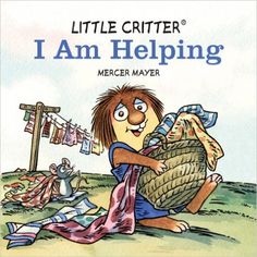 the book cover for little critter's i am helping by merger mayer