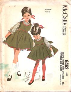 McCall's 6462 | Vintage Sewing Patterns | Fandom Vintage Sketches, Vintage Clothes Patterns, Blouse Sewing Pattern, 60s Patterns, Blouse Sewing