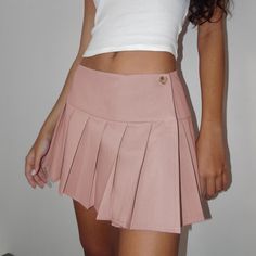 Indulge in the sophisticated style of our Preppy Hottie Pleated Skirt. Its elegant pleats and luxurious fabric create a tastefully exclusive look. Perfect for any occasion, this skirt is a must-have for any fashion lover. Elevate your wardrobe with this premium piece. Features: -85% Polyester -Low Waist -Solid Color -Pleated Design -Regular fit -Preppy style Non-stretch Short Pleated Skirt, Elegant Non-stretch Tiered Skirt, Non-stretch Pleated Tennis Skirt, Elegant Fitted Tennis Skirt For Spring, Pleated Tiered Mini Skirt With Relaxed Fit, Elegant Pleated Mini Skirt For Spring, Elegant Mini Pleated Skirt For Spring, Elegant Pink Solid Skirt, Elegant Pink Solid Color Skirt