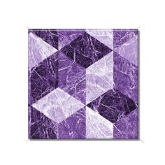 an abstract purple and white tile design