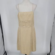 Ann Taylor Gold Champagne Sleeveless Cocktail Dress Holiday Party Women's 10 Nwt. Pit To Pit: 16.75" Length: 38.5" Fitted Sleeveless Dress For Cocktail Holiday, Fitted Sleeveless Dress For Holiday Cocktails, Beige Sleeveless Cocktail Dress, Vintage Sleeveless Mini Dress For Evening, Sleeveless Lined Mini Dress For Formal Occasions, Sleeveless Beige Dresses For Night Out, Fitted Sleeveless Dress For Holidays, Beige Sleeveless Dresses For Night Out, Beige Sleeveless Dress For Spring Party