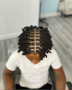 Starter Locs Men Short Hair, Straight Locs, Starter Locs Men, Starter Locs Styles, Locs Men, Dread Journey, Dreads Short Hair, Dream Hairstyles, Boy Braids