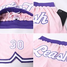 Cheer on the custom fashion basketball shorts. These shorts feature custom name number and a comfortable elastic waistband. Whether hitting the town or sinking into the couch, these shorts will perfectly finish any sports fashion look.Features: 1. Material: 100% polyester mesh 2. Stitched team or player name and numbers 3. Knit rib waistband, Rib welt pockets at side, Lined polyester mesh 4. Breathable & Quick-Drying; Exquisite stitching not easy to fall off 5. Moisture-wicking fabric has spongy Summer Athletic Shorts For Basketball, Summer Basketball Shorts, Summer Basketball Athletic Shorts With Built-in Shorts, Cotton Athletic Shorts For Basketball, Summer Sports Event Shorts With Letter Print, Summer Sports Shorts With Letter Print, Letter Print Shorts For Sports Events In Summer, Purple Bottoms With Letter Print For Streetwear, Purple Letter Print Bottoms For Streetwear