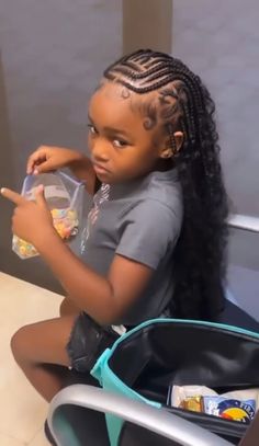 Cute Hairstyles For 10-12, Hairstyles For 9 Year Girl Black Braids, Kid Braided Hairstyles Black, Hairstyles For Ten Year Olds Black, Cute Kids Hairstyles Braids, Kid Styles Braids, Hairstyles For 3rd Graders, Hairstyles Back To School Braids, Braids For 11 Year Girl