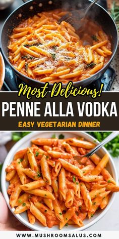 the best penne alla vodka recipe is made with fresh ingredients and ready to be eaten