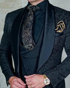 Mens Wedding Suits, Prom Tuxedo, Black Dinner, Mode Tips, Slim Fit Tuxedo, Black Shawl, Groom Tuxedo