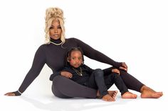 All black mommy and me photoshoot. Boy mom. Family shoot. Mother and son.black family, blonde hair, frontal wig. Mothers Day Shoot, Mommy Daughter Photography