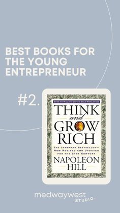 the book cover for think and grow rich by napoleon hilton