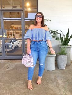 Croped Plus Size, Julia Marie, Atlanta Fashion, Look Retro, Women Fashion Edgy, Elegante Casual, Fashion Jeans