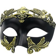 PRICES MAY VARY. Eye catching design: this men's masquerade mask uses a classic retro style design to make it look unique, classical, and mysterious. The vintage Roman warrior shape will impress your guests and become the center of the Mardi Gras. Size: 17.5 x 13.5cm / 6.8 x 5.3 inches (W x H); One size fits most for man. sturdy and lightweight for comfy long-time wearing at a weight of 60g. Material: The masquerade mask for men is made of high-quality ABS plastic with an elastic band design to Masquerade Men, Mens Masquerade Mask, Costume For Men, Roman Warriors, Mask For Men, Venetian Mask, Mask Halloween, Mardi Gras Mask, Band Design