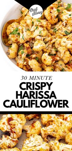 crispy parmesan cauliflower is the perfect side dish for any meal