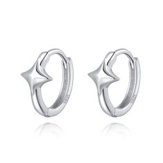 PRICES MAY VARY. High Quality Material: These star huggie earrings are made of S925 sterling silver, not just the posts, but the entire body of the earrings is made of sterling silver. Sensitive ears can also be worn with confidence, without causing allergies or turning skin green. Earring Parameters: The diameter of these star hoop earrings is 13mm/0.51”. These minimalist star hoop earrings are very lightweight and comfortable. The weight of them is 1.48g/ pair. S925 stamped. Fashion Style: The Green Earring, Star Hoop Earrings, Huggie Earrings, Pretty Gift, Sensitive Ears, Exquisite Jewelry, Silver Stars, Huggies Earrings, 925 Sterling Silver Jewelry