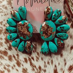 Beautiful handmade half moon earrings Turquoise Bohemian Hand Painted Jewelry, Bohemian Turquoise Hand Painted Jewelry, Handmade Turquoise Resin Earrings, Turquoise Resin Drop Earrings, Adjustable Turquoise Resin Jewelry, Turquoise Resin Earrings For Gift, Turquoise Patina Drop Earrings, Unique Turquoise Resin Jewelry, Turquoise Bohemian Polymer Clay Earrings