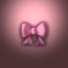 a pink bow on a purple background