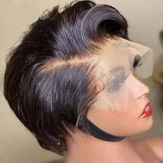 Pixie Cut Human Hair Wigs Wig 13*4*1 Lace Wig Straight Short, Natural Black Kort Bob, Short Pixie Wigs, Bob Lace Front Wigs, Human Wigs, Corte Pixie, Hair Wigs For Women, Remy Human Hair Wigs, Pixie Cut Wig, Queen Hair