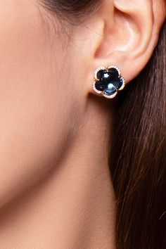 Bon Ton Stud Earrings: 18k Gold, Blue Topaz, Diamonds | Pasquale Bruni – Pasquale Bruni US London Blue Topaz Earrings, Pasquale Bruni, Free Lifestyle, Bon Ton, Blue Topaz Earrings, Pink Quartz, London Blue Topaz, London Blue, White Rose Gold