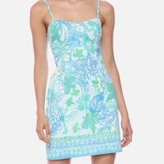 Nwt Lilly Pulitzer Shelli Stretch Dress Whisper Blue Boom Croc A Locca Size 4 Light Blue Printed Mini Dress, Blue Printed Mini Length Dress, Blue Printed Mini Dress For Spring, Blue Lined Mini Dress For Garden Party, Light Blue Lined Vacation Dress, Light Blue Lined Dress For Vacation, Blue Lined Mini Dress For Beach, Blue Lined Summer Mini Dress, Blue Lined Mini Dress For The Beach