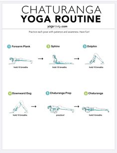 the chart shows how to do yoga for beginners