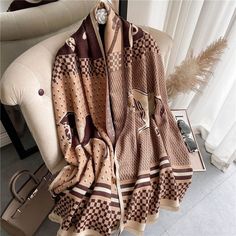 SPECIFICATIONSStyle: FashionScarves Type: Scarf, ShawlScarves Length: >175cmPattern Type: PlaidMaterial: CashmereMaterial: AcrylicItem Type: ScarvesGender: WOMENFeature: Decorate Department Name: Adult Brown Winter Shawl Scarves, Beige Pashmina Shawl For Winter, Brown Pashmina Shawl For Winter, Thick Blankets, Elegant Dresses Short, Plaid Shawl, Thick Blanket, Blanket Shawl, One Shoulder Jumpsuit