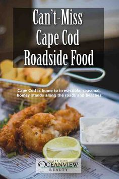 the cover of can't miss cape - cod roadside food, featuring fried fish and lemon wedges