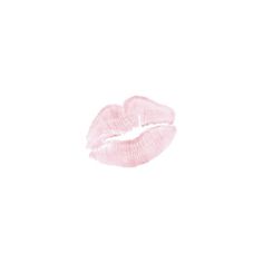 a pink lip on a white background