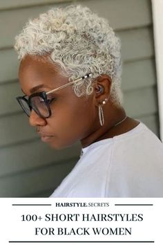 Short Platinum Hair, Short Platinum Blonde Hair, Short Hairstyles For Black Women, Blonde Natural Hair, Short Pixie Cuts, Black Women Short Hairstyles, Twa Hairstyles, Short Silver Hair, Natural Hair Cuts