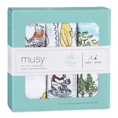 the musy gift set includes four baby bibs