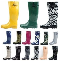 Great Shopping StarBay Women's Waterproof Rubber High Rain Boots, Available In Multiple Style, Women's Shoes High Rain Boots, Pvc Garden, Mud Boots, Women's Rain Boots, Garden Boots, Womens Ugg Boots, Womens Rain Boots, Red And Black Plaid, Rubber Heels