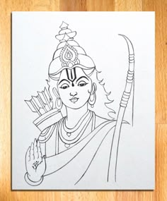 Shree Ram Drawing Easy | Lord Rama Line Art | Pencil Sketch for Beginners | lord rama drawing, shree ram drawing, how to draw lord rama easy, how to draw lord shree ram, shree ram drawing for beginners, easy drawing of lord shree ram, pencil sketch for beginners, pencil drawing, art videos, vivek art academy. Sri Ram Image Drawing, Sri Ram Paintings, Ravana Drawing Easy, Lord Rama Mandala Art, Sri Ram Drawing Sketch, Jay Shree Ram Drawing, Shree Ram Painting Easy, Shree Ram Sketch Easy, Shri Ram Drawing Sketch Easy