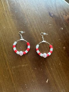 BASEBALL with RED and WHITE beaded earrings White Beaded Earrings, Katy Tx, Christmas Deals, Seed Bead Earrings, Bead Earrings, White Beads, Seed Bead, Beaded Earrings, Seed Beads