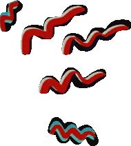 an image of red and blue wavy lines