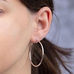 14K Polished Round Tube Hoop Earrings  Simple yet fashionable and perfect for all occasions.  Design Information       Approx. 1.70gr      Approx. 1 1/2" L X 1/16"W     14K     Hinged clasp Minimalist Cadmium-free Hoop Earrings, Everyday Cadmium-free Hoop Earrings, Elegant Cadmium-free Hoop Earrings, Royal Chain, Curtis Stone, Skirt Shapewear, Ireland Fashion, Tube Hoop Earrings, Design Information