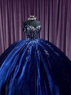 Navy Quince, Purple Quince Dress, Quince Inspiration, Quinceañera Planning, Xv Ideas, Vestido Charro, Quince Stuff, Debutante Dresses