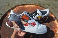 Elevate your style with our Yahiko Anime Custom Air Force 1 shoes. Featuring unique, hand-painted designs, these shoes are perfect for any anime enthusiast. Made with high-quality materials for maximum comfort, our shoes are sure to make a statement and complement any outfit. Stand out from the crowd and express your love for anime with our Yahiko Anime Custom Air Force 1. The perfect gift for friends, family, that special someone, or yourself ✨ - Exactly as shown in the pictures. - Brand New & Authentic. 💯 - Hand Painted with attention to detail. 👨‍🎨 - Waterproof and Flexible. ❤️ - Unisex model. Please refer to the Size Chart. - Free Worldwide Shipping. ✈︎ Shoe Artwork, Af1 Custom, Af1 Shoes, Custom Af1, Air Force 1 Custom, Unique Sneakers, Custom Air Force 1, Leather Paint, Air Force Ones